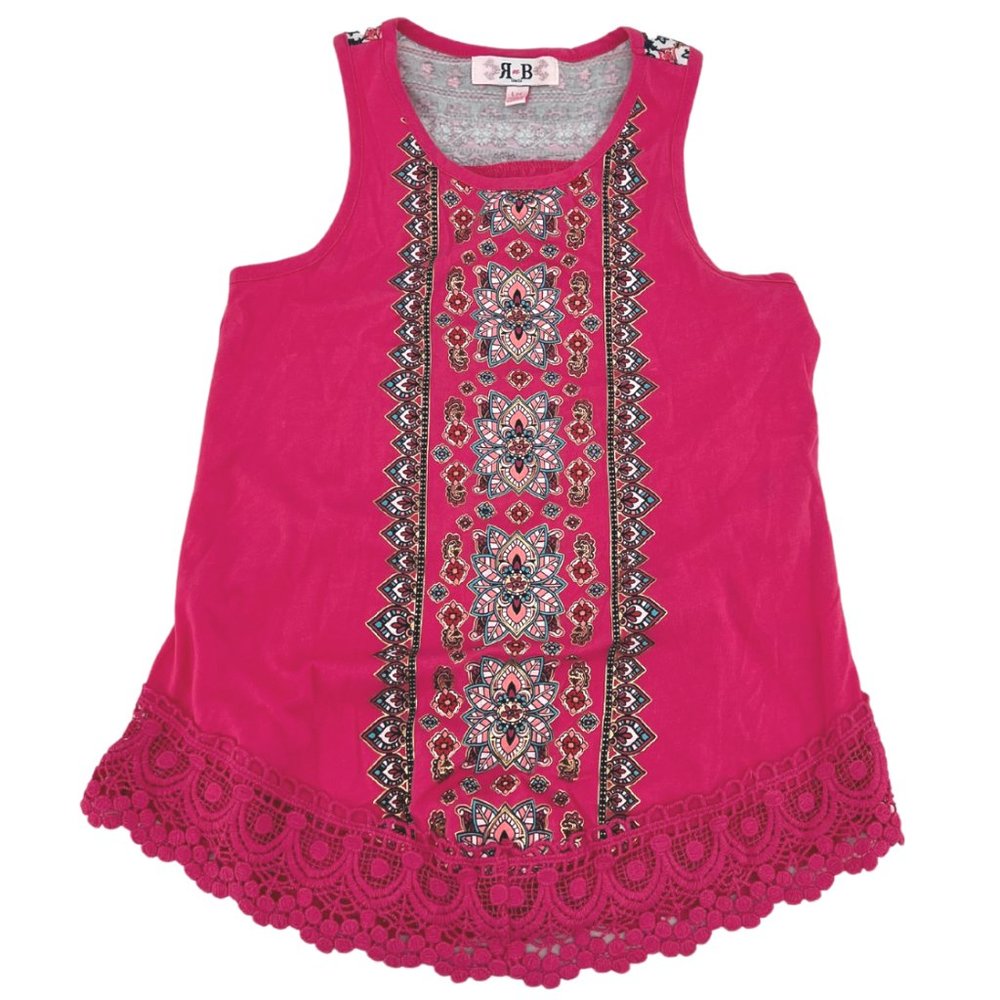 RnB Girls | Girl's Tank Top | Pink | Large